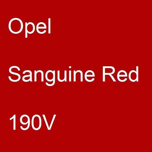 Opel, Sanguine Red, 190V.